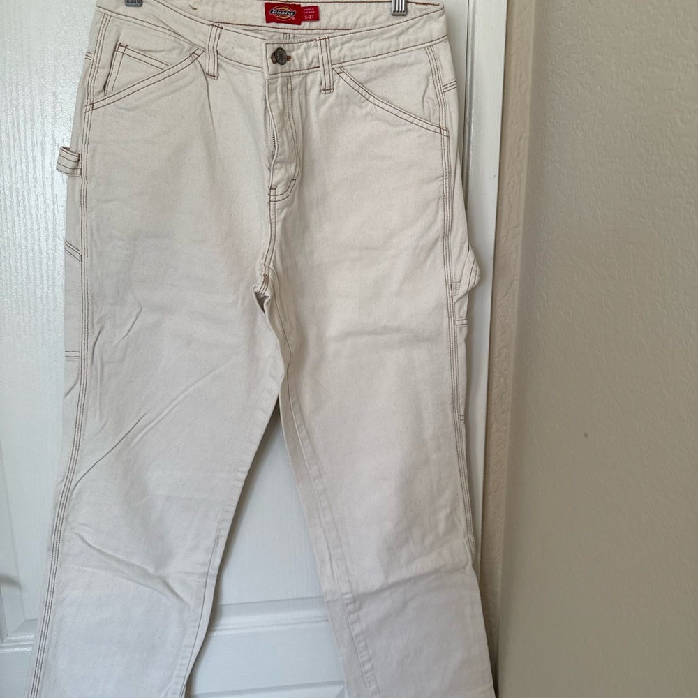 Dickies Women's Straight Leg Tan Jeans